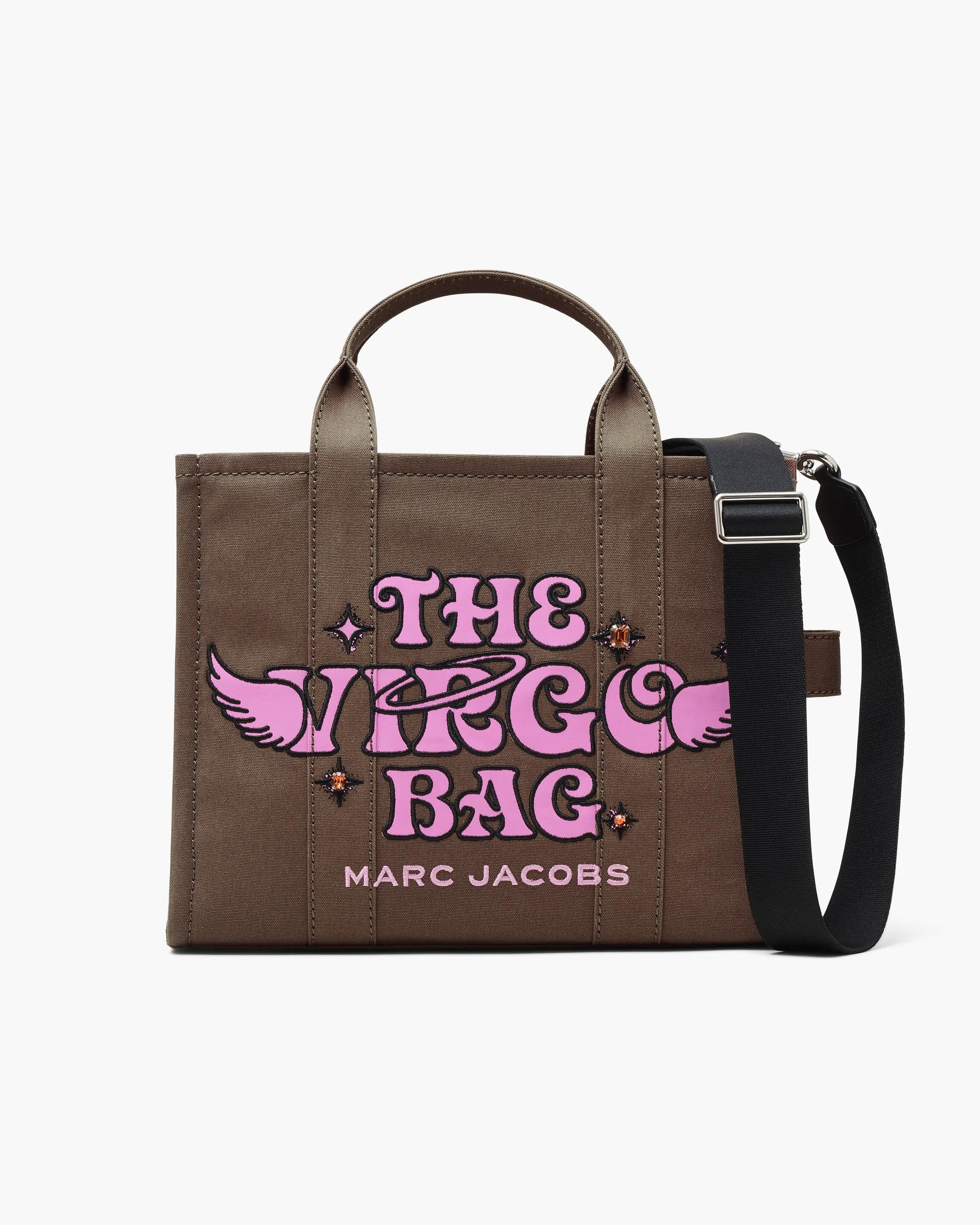 Bolsa Marc Jacobs The Zodiac Tote Bag, Lona de Algodão, cor Virgem, vista frontal | Original Exports
