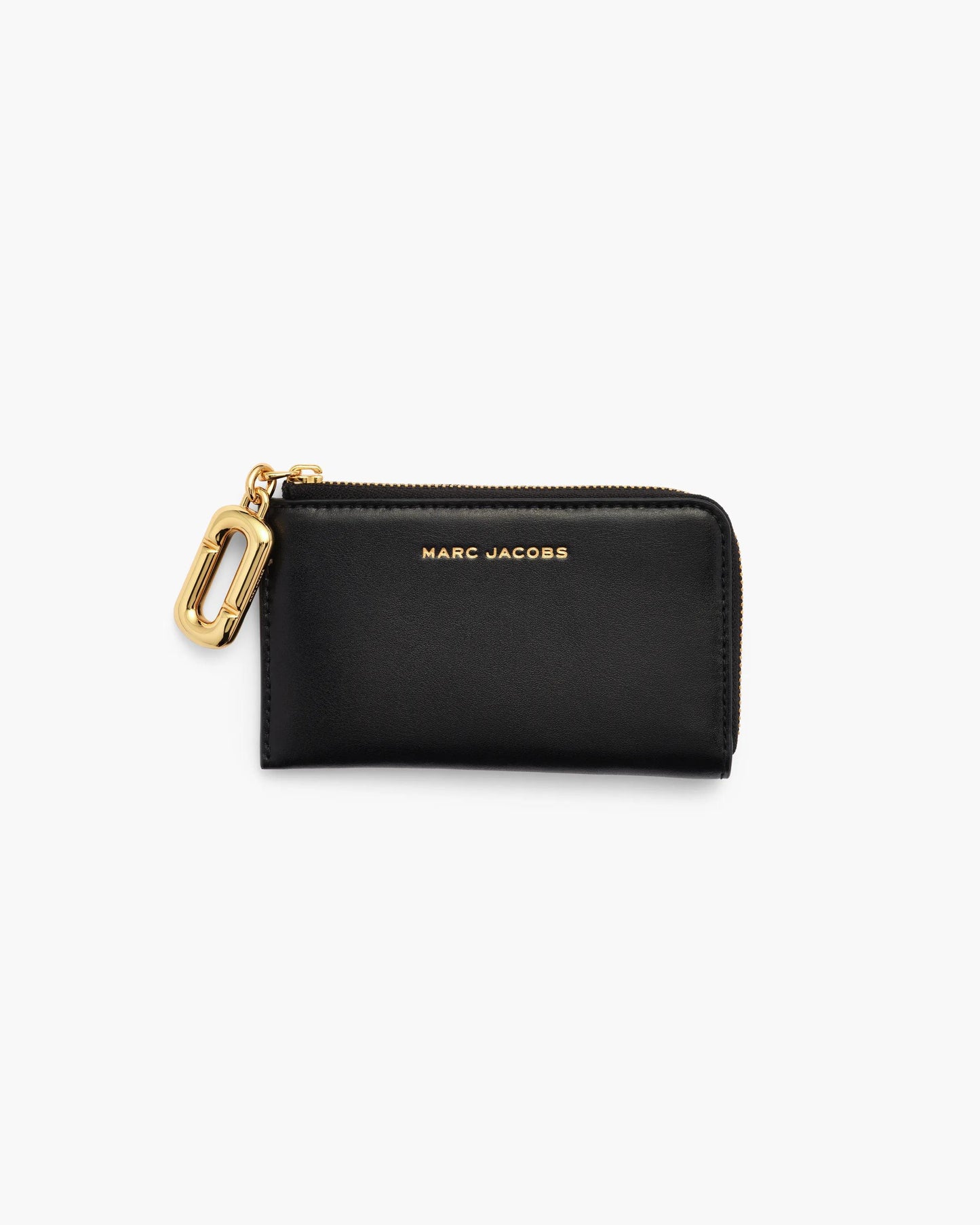 Carteira Marc Jacobs Scene Top Zip Multi Wallet, Couro Legítimo Liso, cor Preto, vista frontal | Original Exports