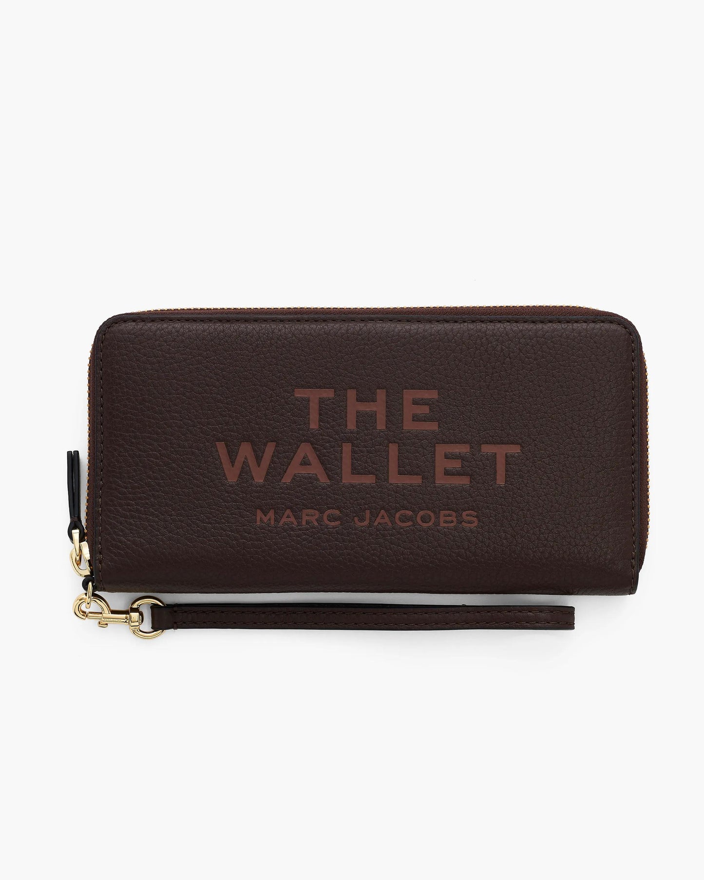 Carteira Marc Jacobs The Leather Continental Wallet, Couro Legítimo Full-Grain, cor Ganache (Marrom), vista frontal | Original Exports
