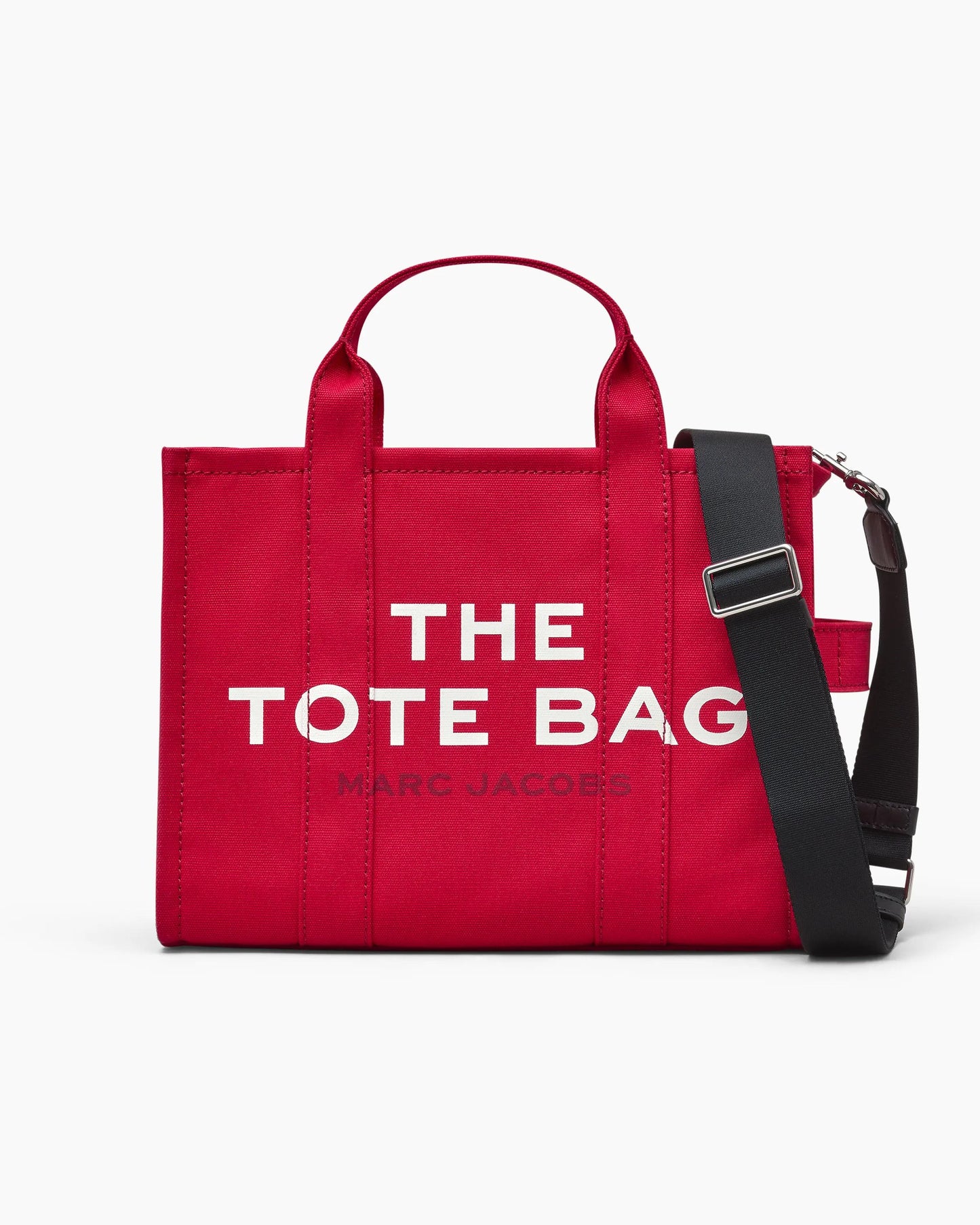 Bolsa Marc Jacobs The Canvas Medium Tote Bag, Lona de Algodão, cor Vermelho Intenso, vista frontal | Original Exports