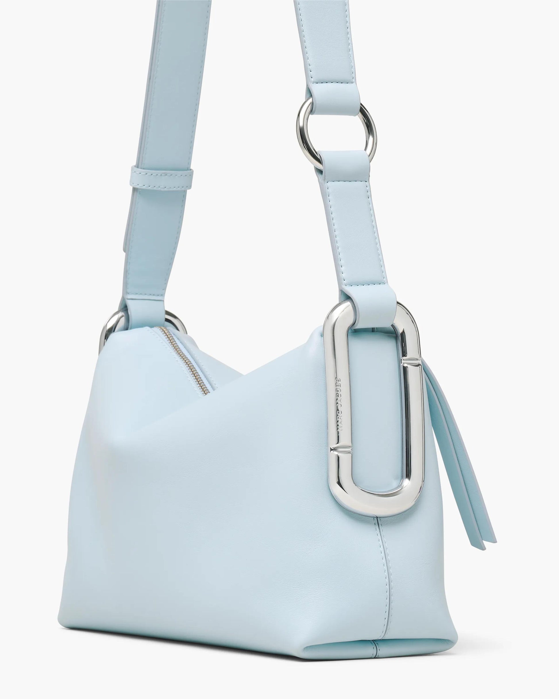 Bolsa Marc Jacobs Scene Medium Shoulder Bag, Couro Legítimo Liso, cor Azul Névoa, vista lateral | Original Exports