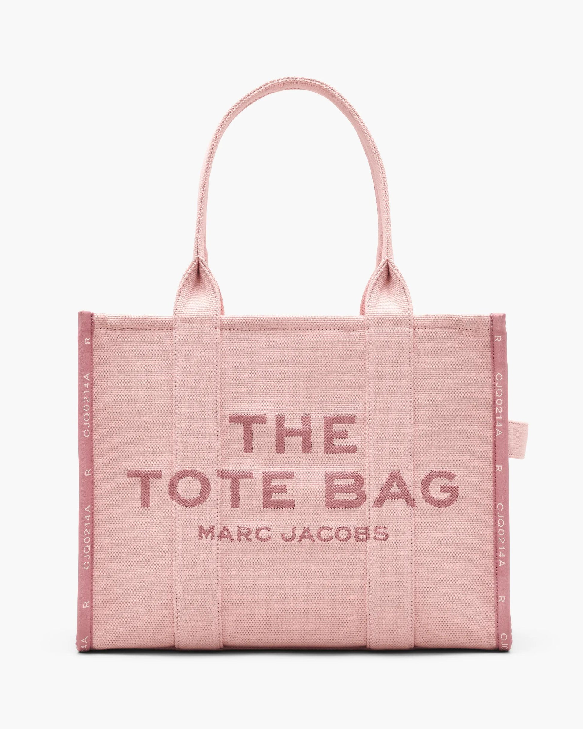 Bolsa Marc Jacobs The Jacquard Large Tote Bag, Jacquard Tecido de Luxo, cor Rosé, vista frontal | Original Exports