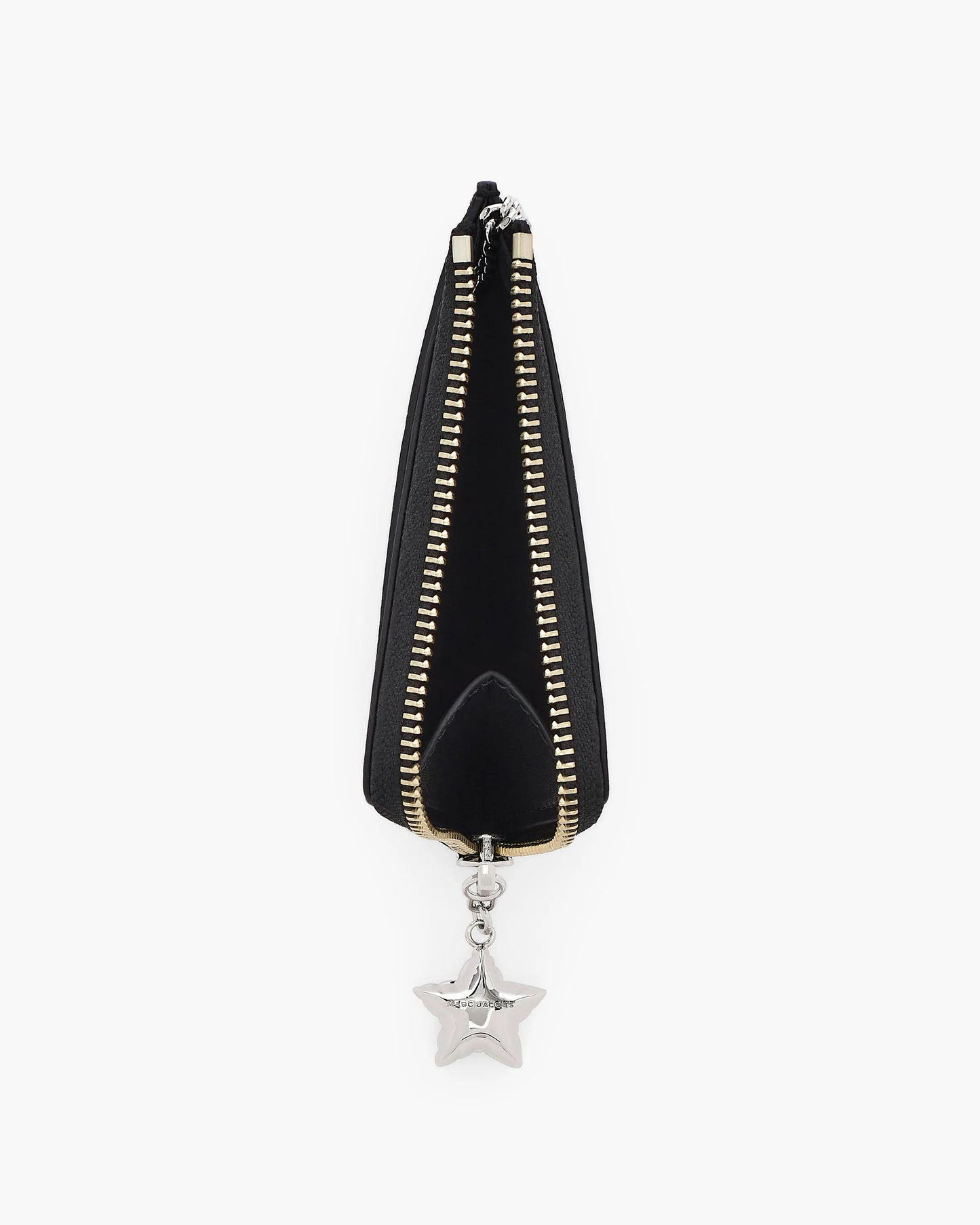 Carteira Marc Jacobs The Perfect Everyday Top Zip Wallet, Couro Legítimo Liso, cor Preto, vista lateral | Original Exports