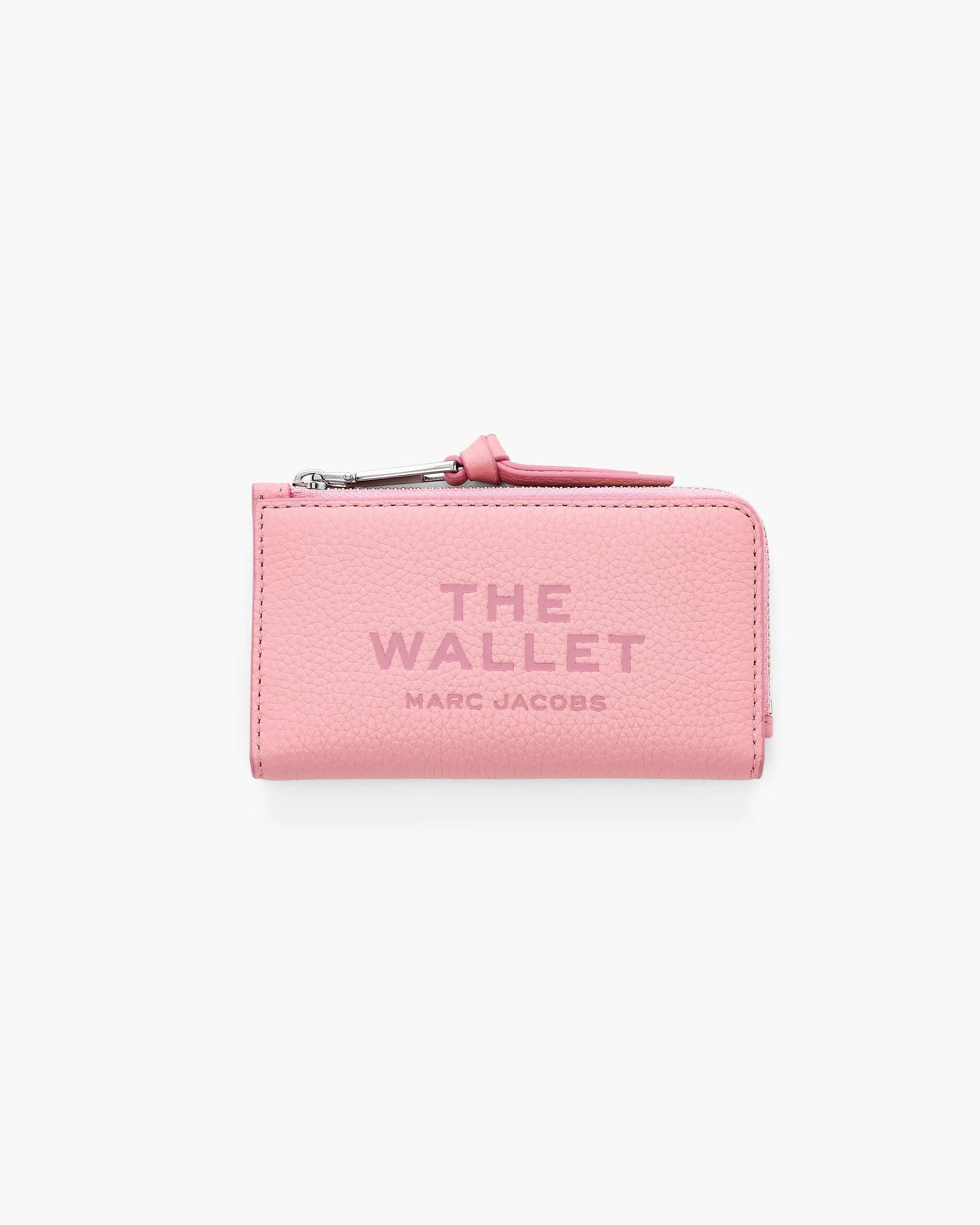 Carteira Marc Jacobs The Leather Slim Wallet, Couro Legítimo, cor Rosa Fita, vista frontal | Original Exports