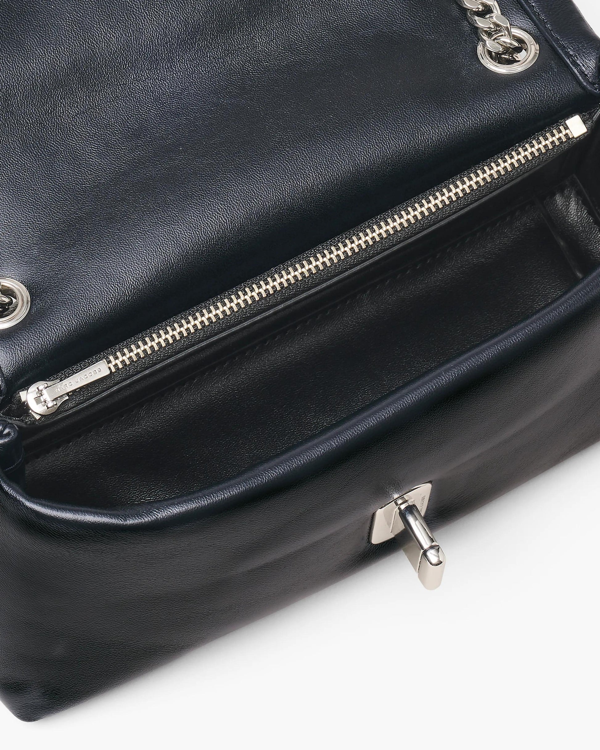 Bolsa Marc Jacobs Scene Chain Mini Bag, Couro de Carneiro, cor Preto, vista interna | Original Exports