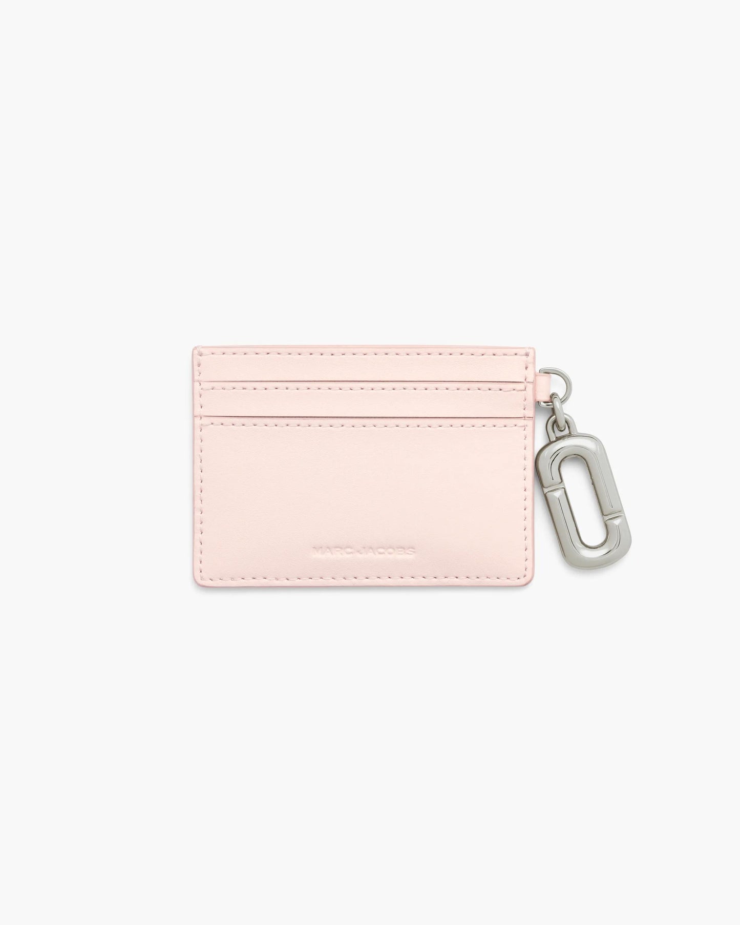 Carteira Marc Jacobs Scene Card Case, Couro Legítimo Liso, cor Rosa Pó, detalhe do material | Original Exports