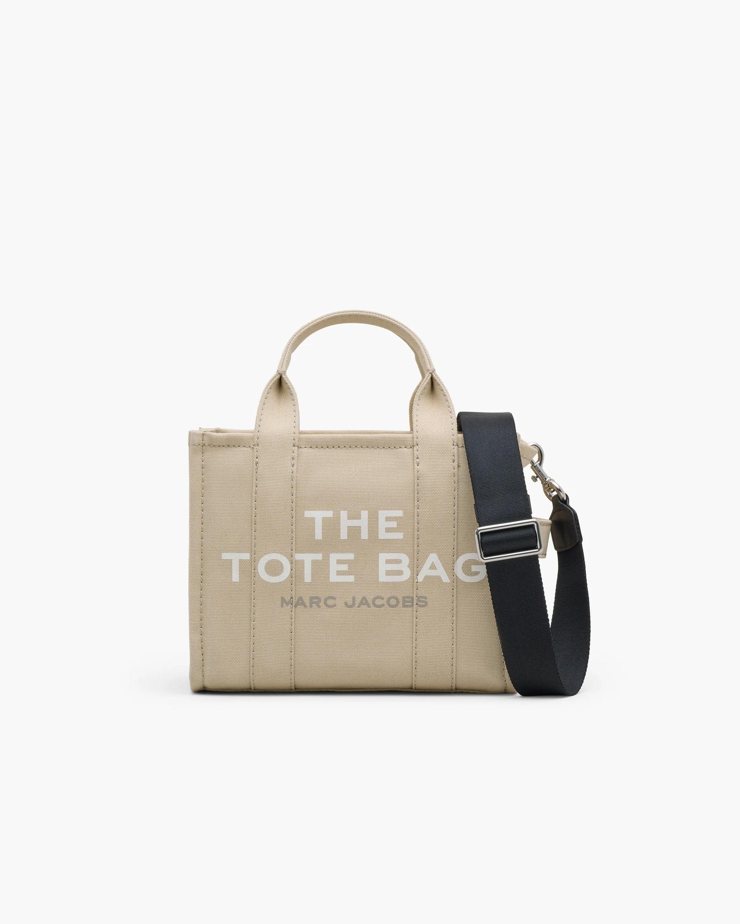 Bolsa Marc Jacobs The Canvas Small Tote Bag, Lona de Algodão, cor Beige, vista frontal | Original Exports
