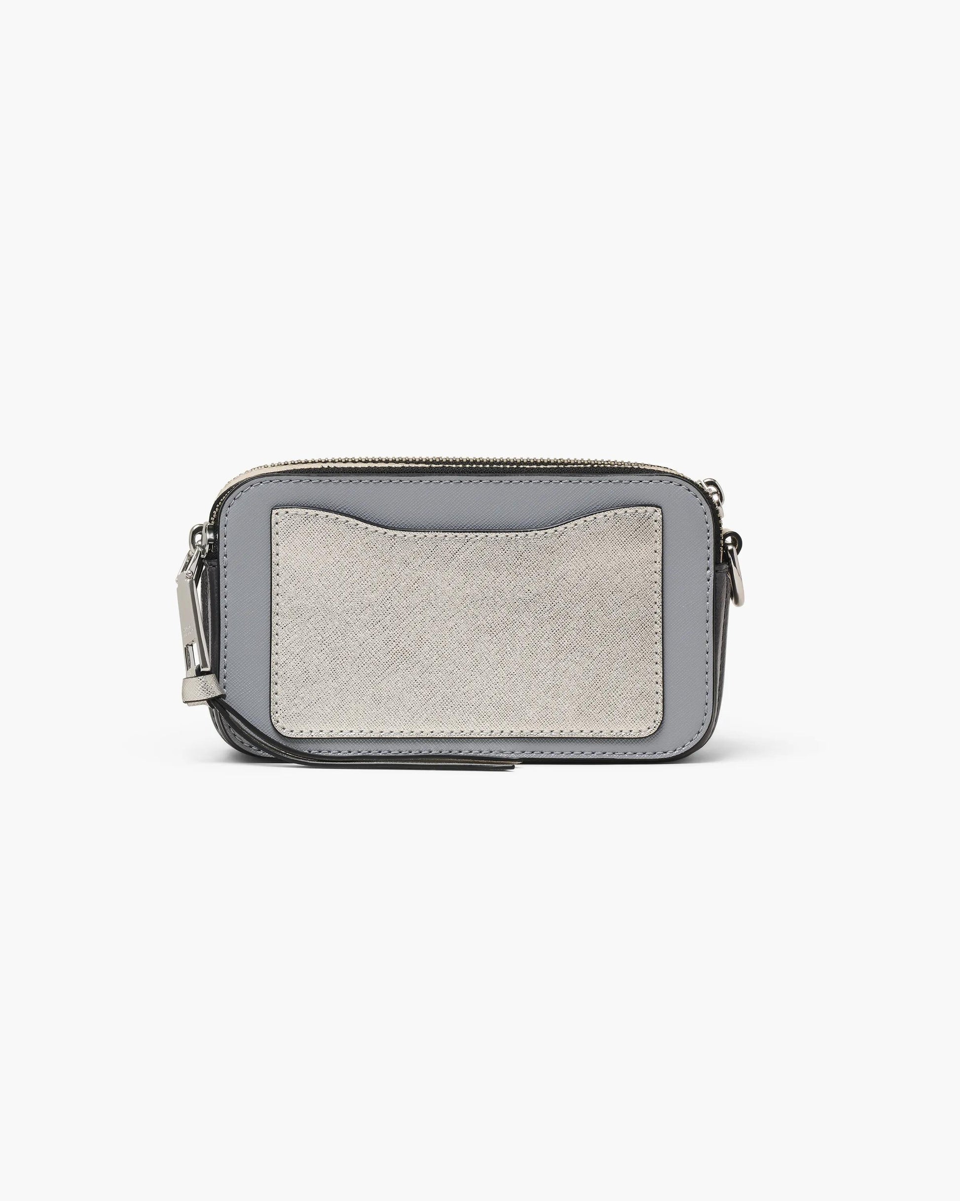 Bolsa Marc Jacobs The Colorblock Chain Snapshot, Couro Saffiano Legítimo, cor Cinza Lobo Listrado Multicolor, vista interna | Original Exports