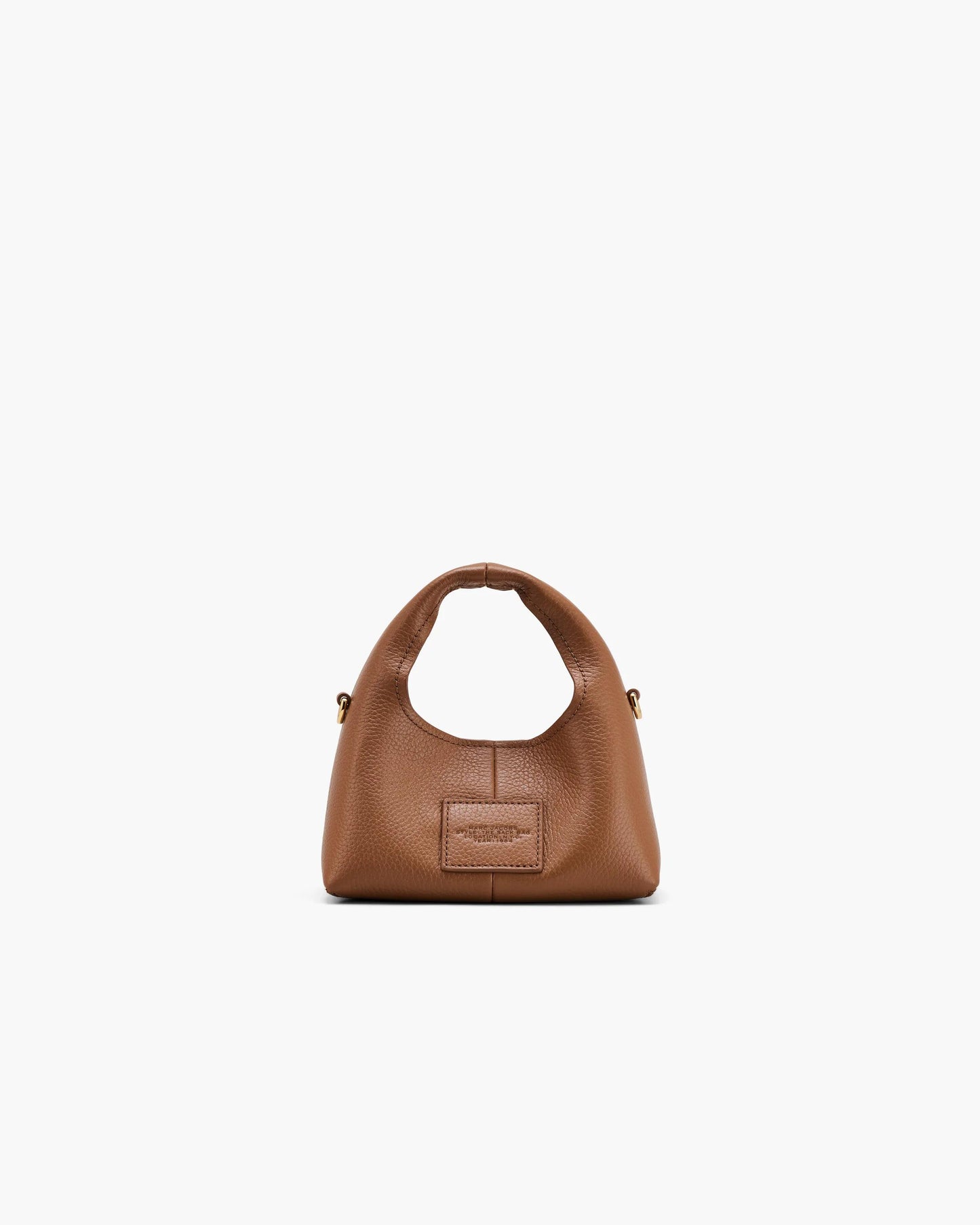 Bolsa Marc Jacobs The Micro Crossbody Sack Bag, Couro Legítimo, cor Óleo de Argan, detalhe do material | Original Exports