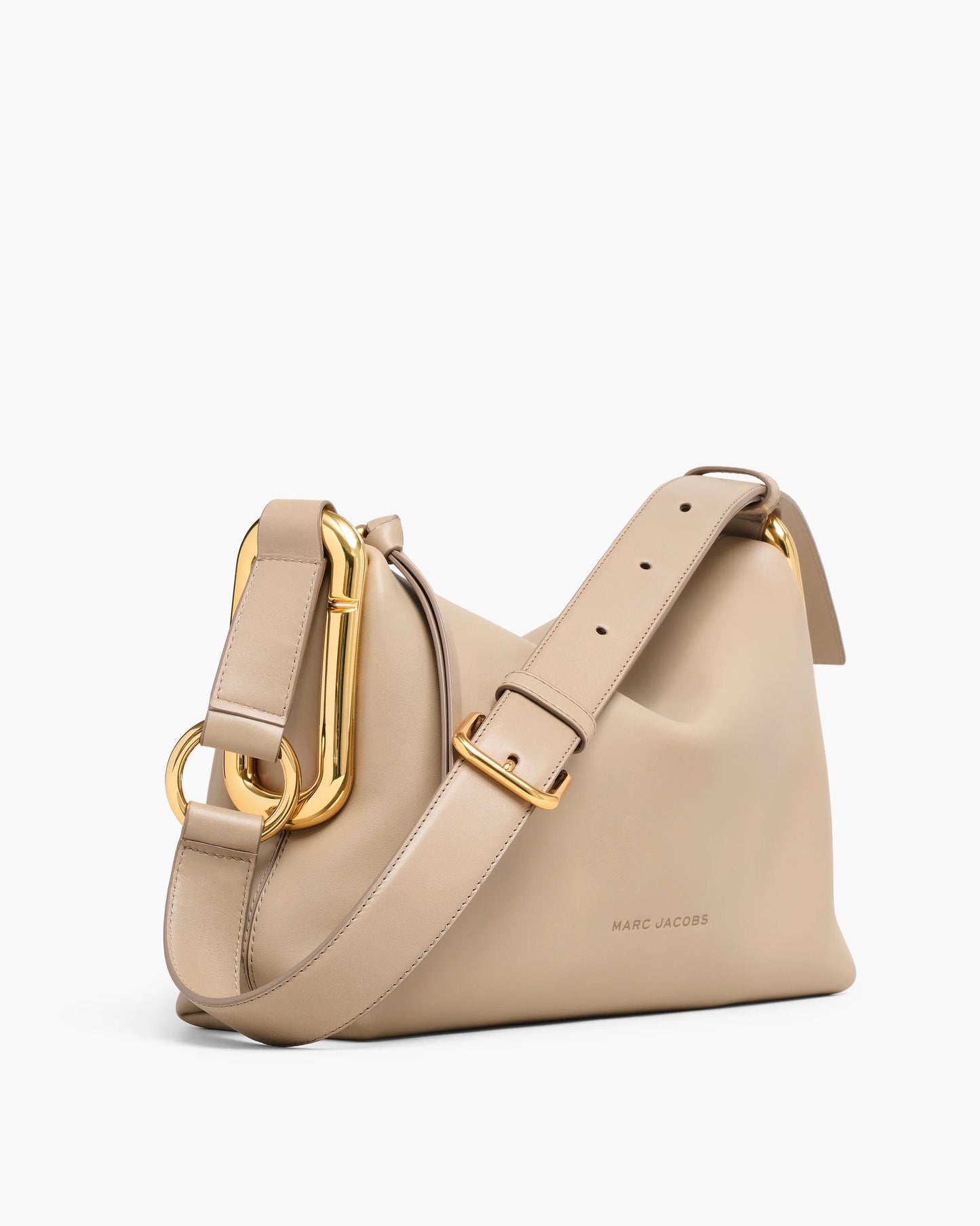 Bolsa Marc Jacobs Scene Medium Shoulder Bag, Couro Legítimo Liso, cor Ardósia Claro, vista frontal | Original Exports