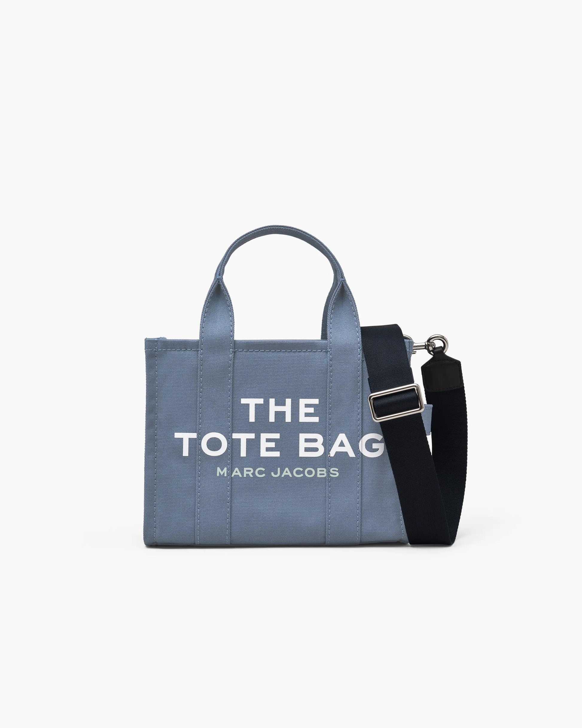 Bolsa Marc Jacobs The Canvas Small Tote Bag, Lona de Algodão, cor Azul Sombra, vista frontal | Original Exports