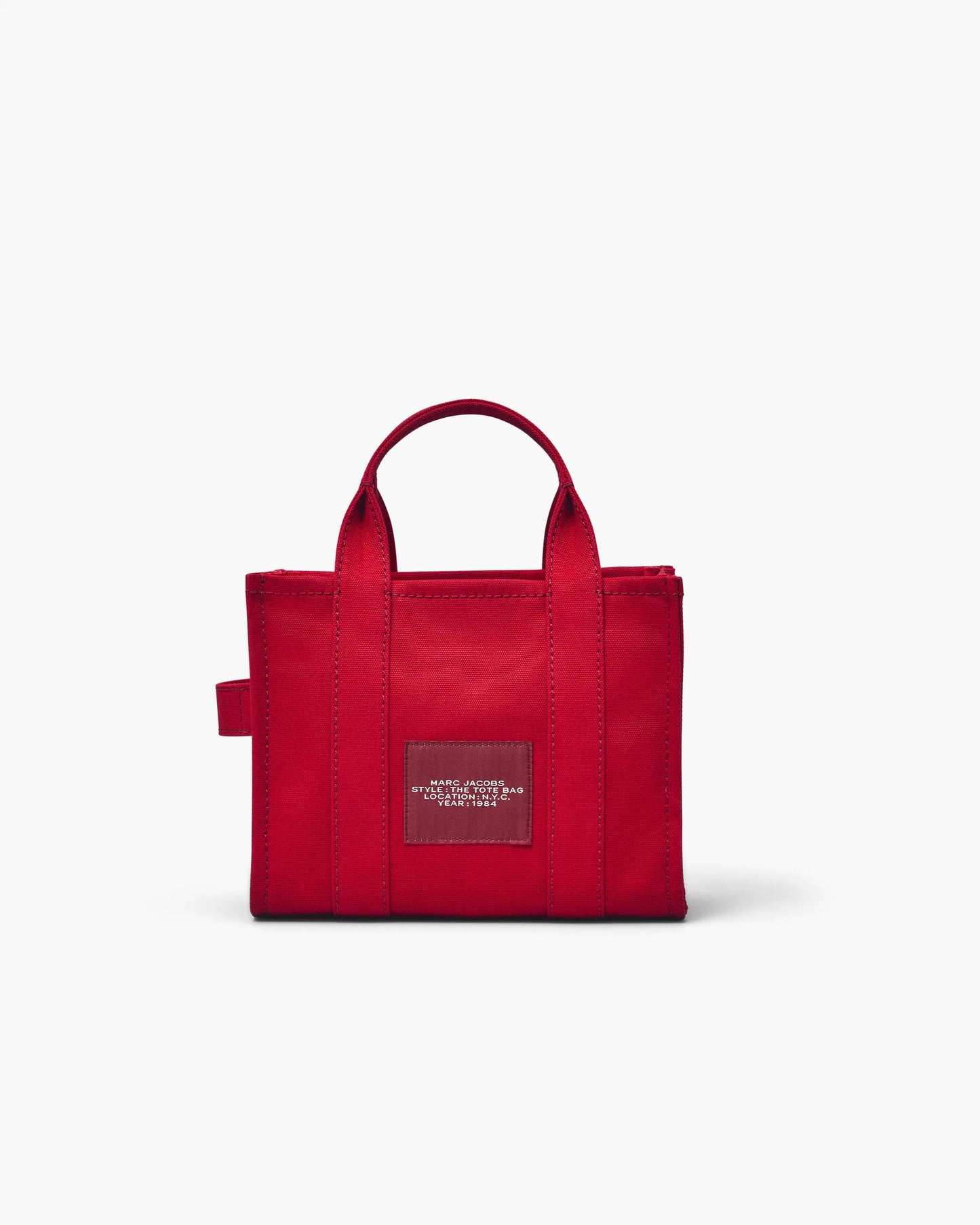 Bolsa Marc Jacobs The Canvas Small Tote Bag, Lona de Algodão, cor Vermelho Intenso, vista interna | Original Exports