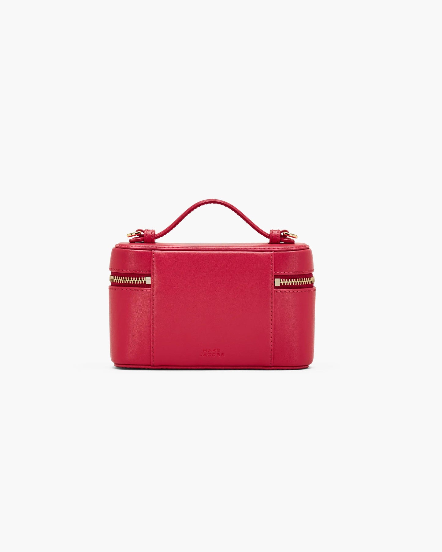 Bolsa Marc Jacobs The Everyday Vanity Bag, Couro Legítimo Liso, cor Vermelho Intenso, detalhe do material | Original Exports