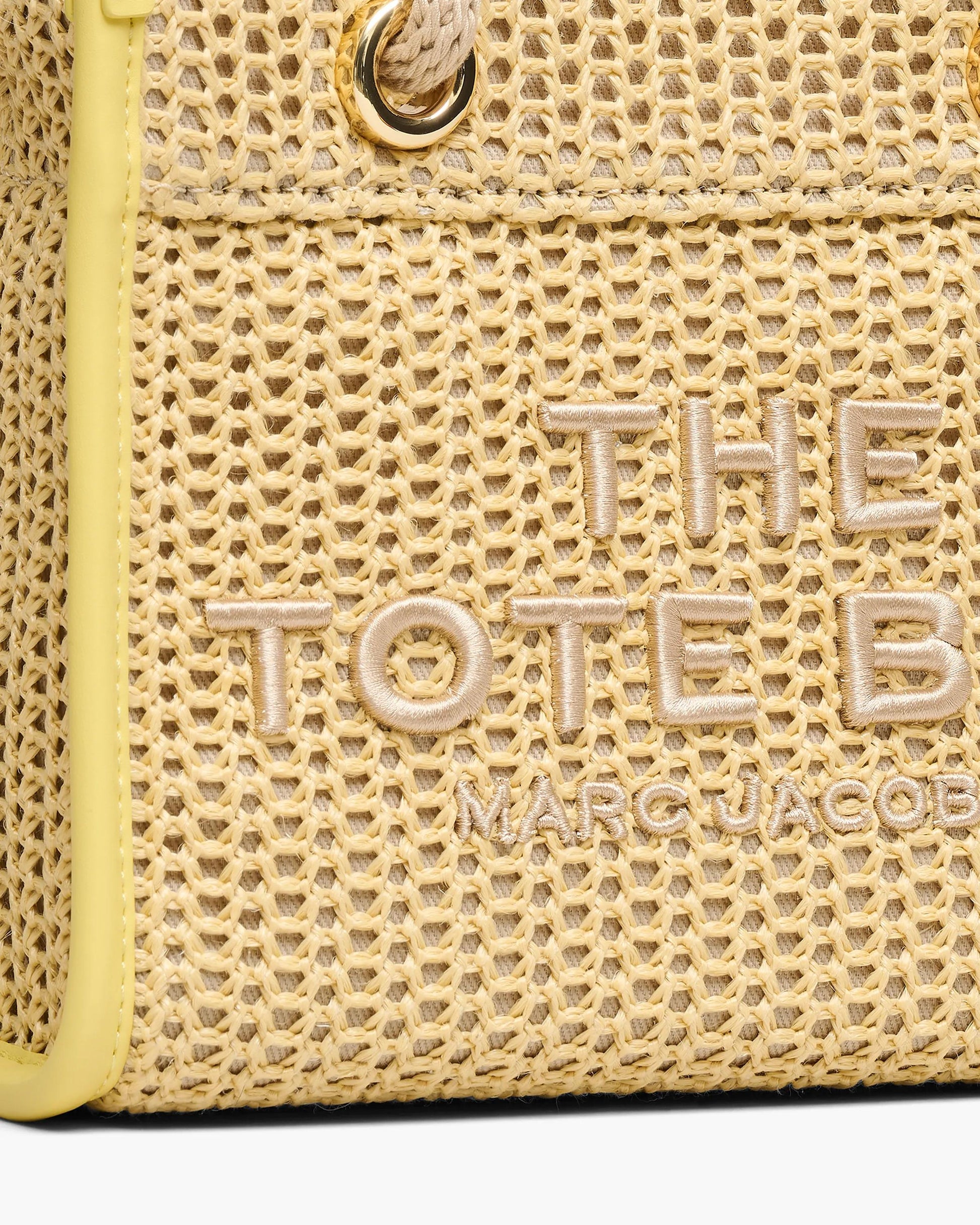Bolsa Marc Jacobs The Woven Rope Small Tote Bag, Fibra Trançada, cor Natural, vista interna | Original Exports