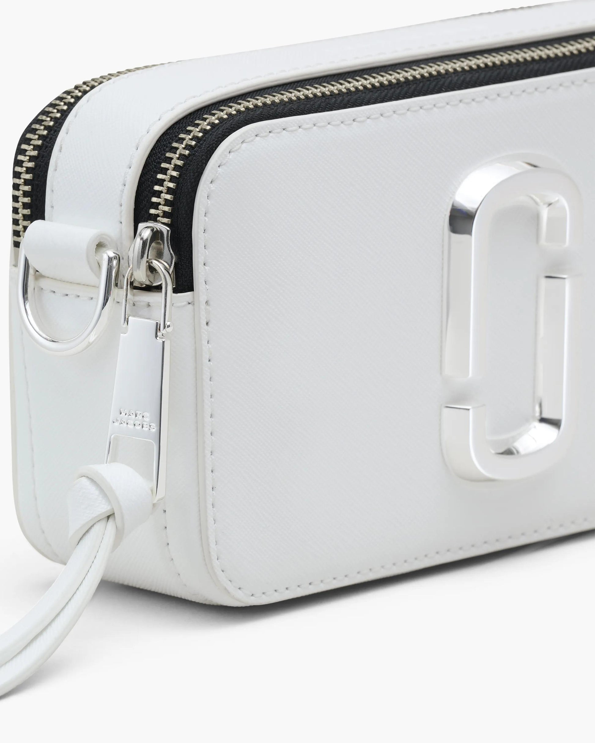 Bolsa Marc Jacobs The Snapshot DTM, Couro Saffiano Legítimo Tonal, cor Branco, vista interna | Original Exports