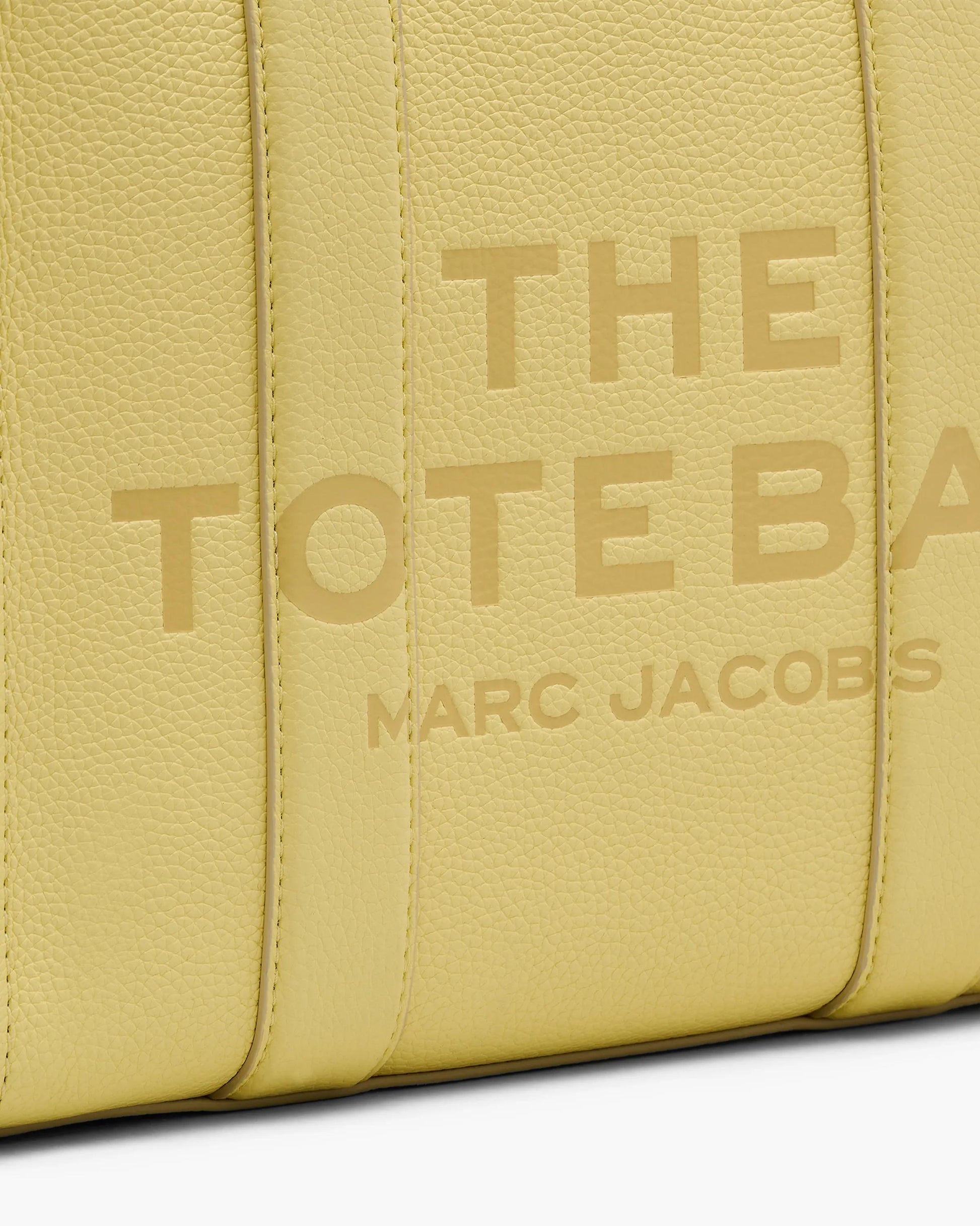 Bolsa Marc Jacobs The Leather Medium Tote Bag, Couro Legítimo, cor Amarelo Custard, vista interna | Original Exports