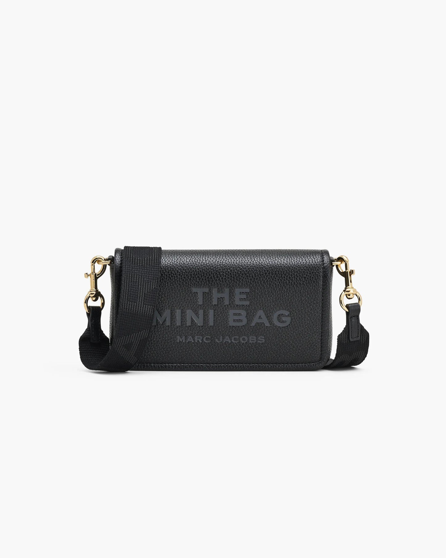 Bolsa Marc Jacobs The Leather Mini Bag, Couro Legítimo, cor Preto, vista frontal | Original Exports