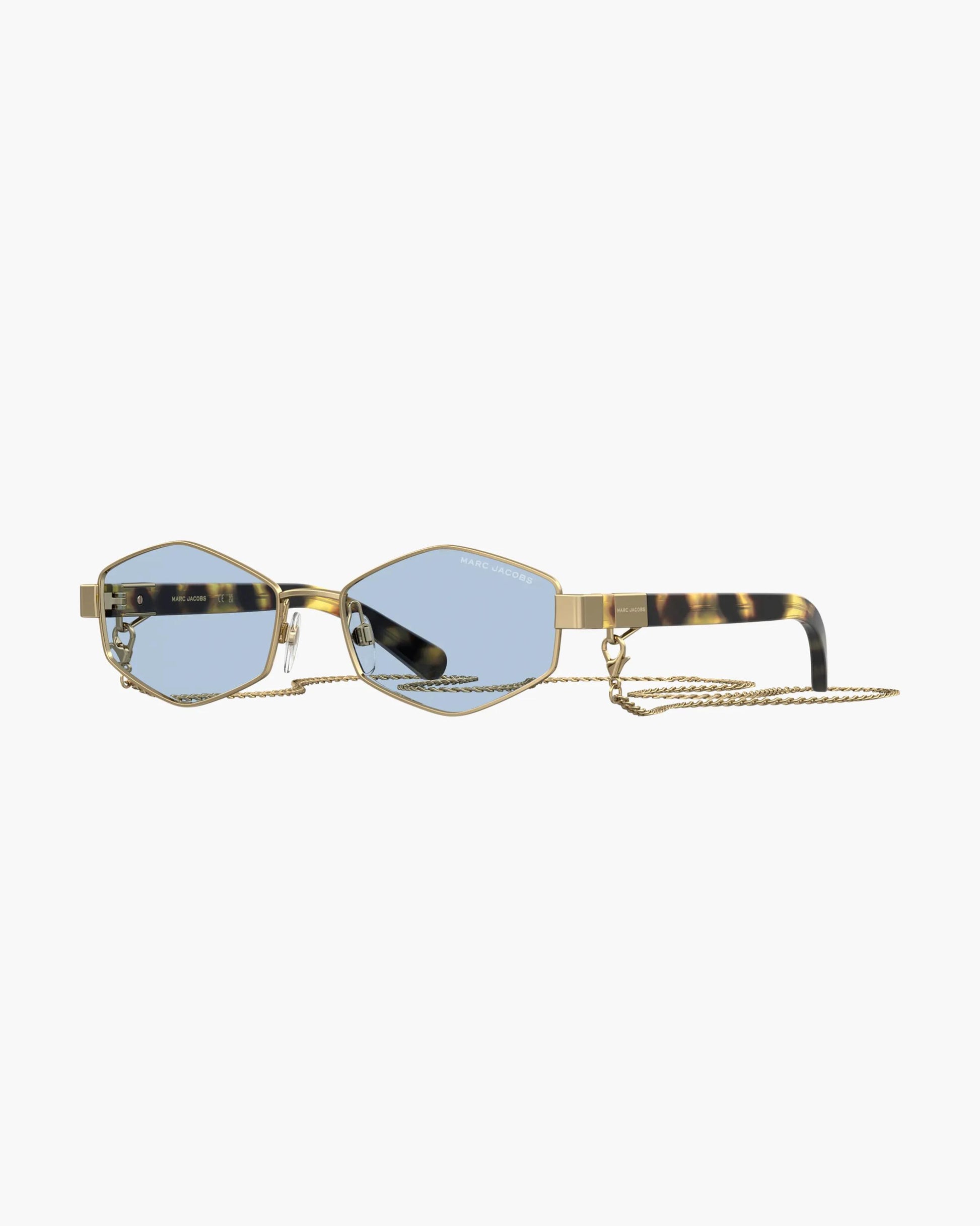 Óculos de Sol Marc Jacobs The Chain Sunglasses, Metal, cor Dourado, vista frontal | Original Exports