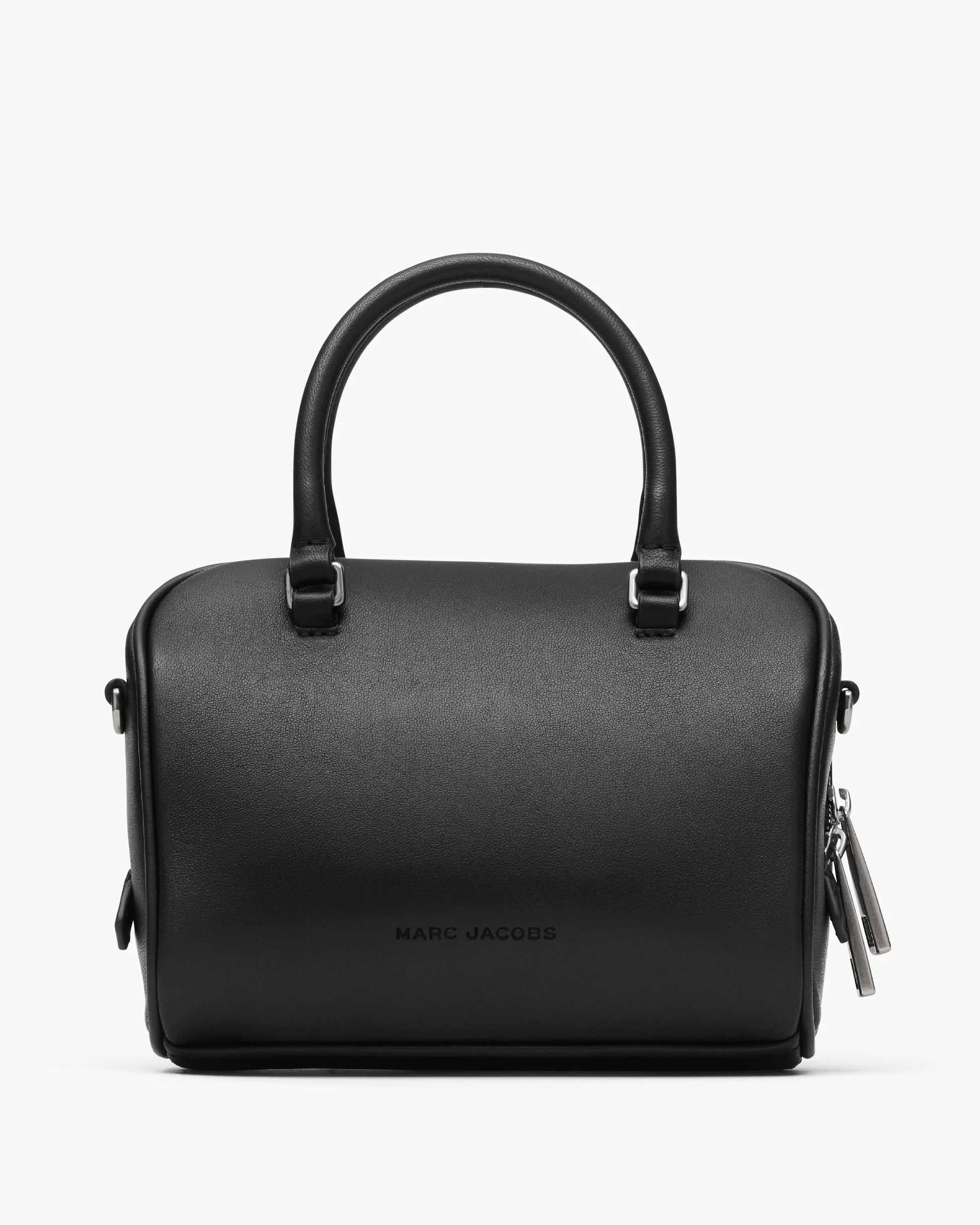 Bolsa Marc Jacobs The Mini Wave, Couro de Carneiro, cor Preto, detalhe do material | Original Exports
