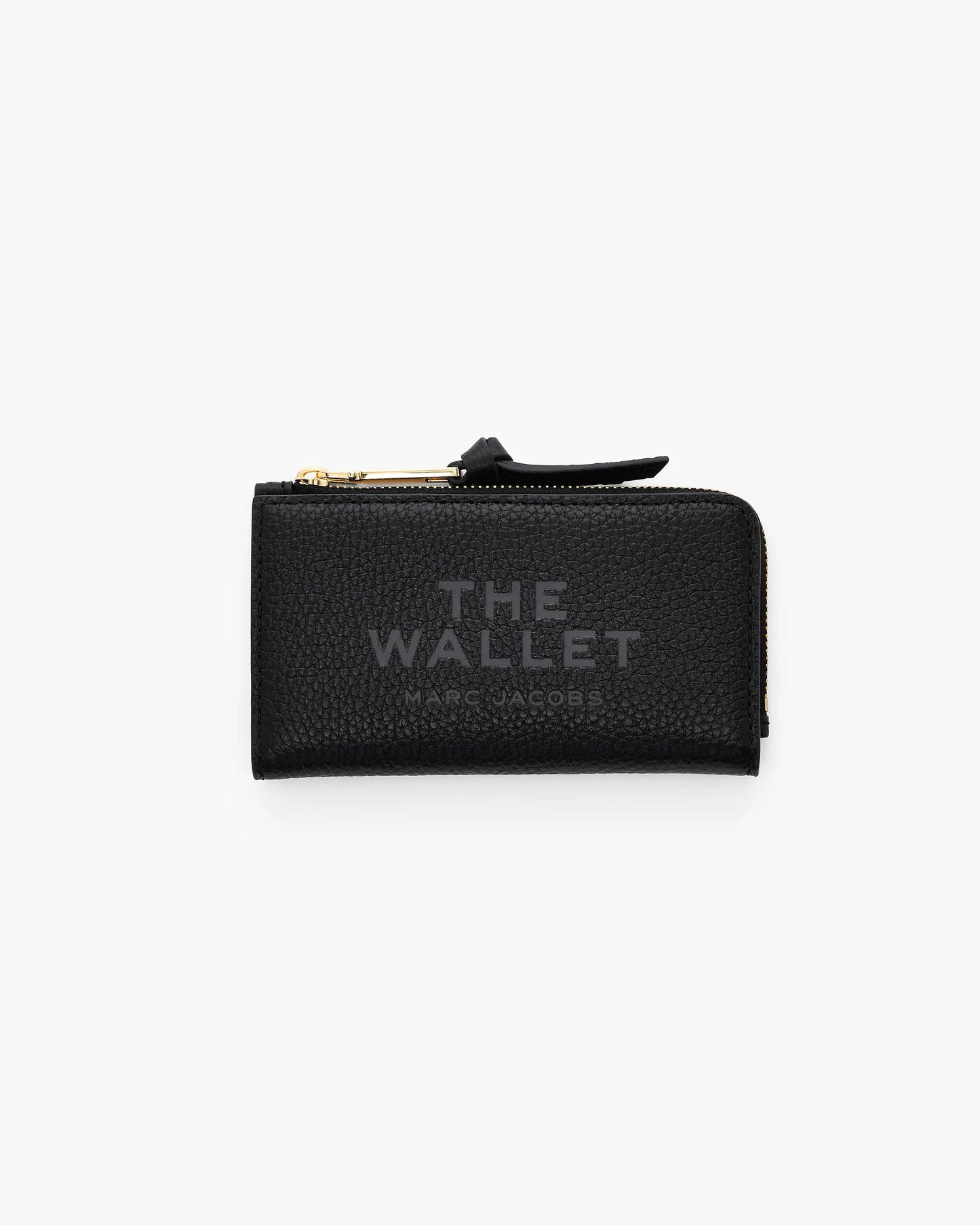 Carteira Marc Jacobs The Leather Slim Wallet, Couro Legítimo, cor Preto, vista frontal | Original Exports