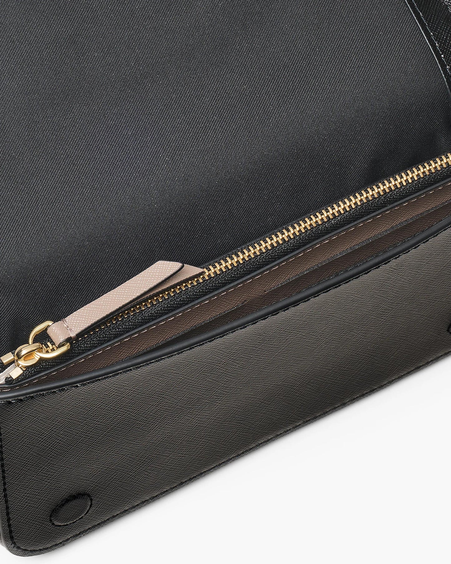 Bolsa Marc Jacobs The Snapshot Wallet On Chain, Couro Saffiano Legítimo, cor Branco Nuvem Multicolor, vista interna | Original Exports