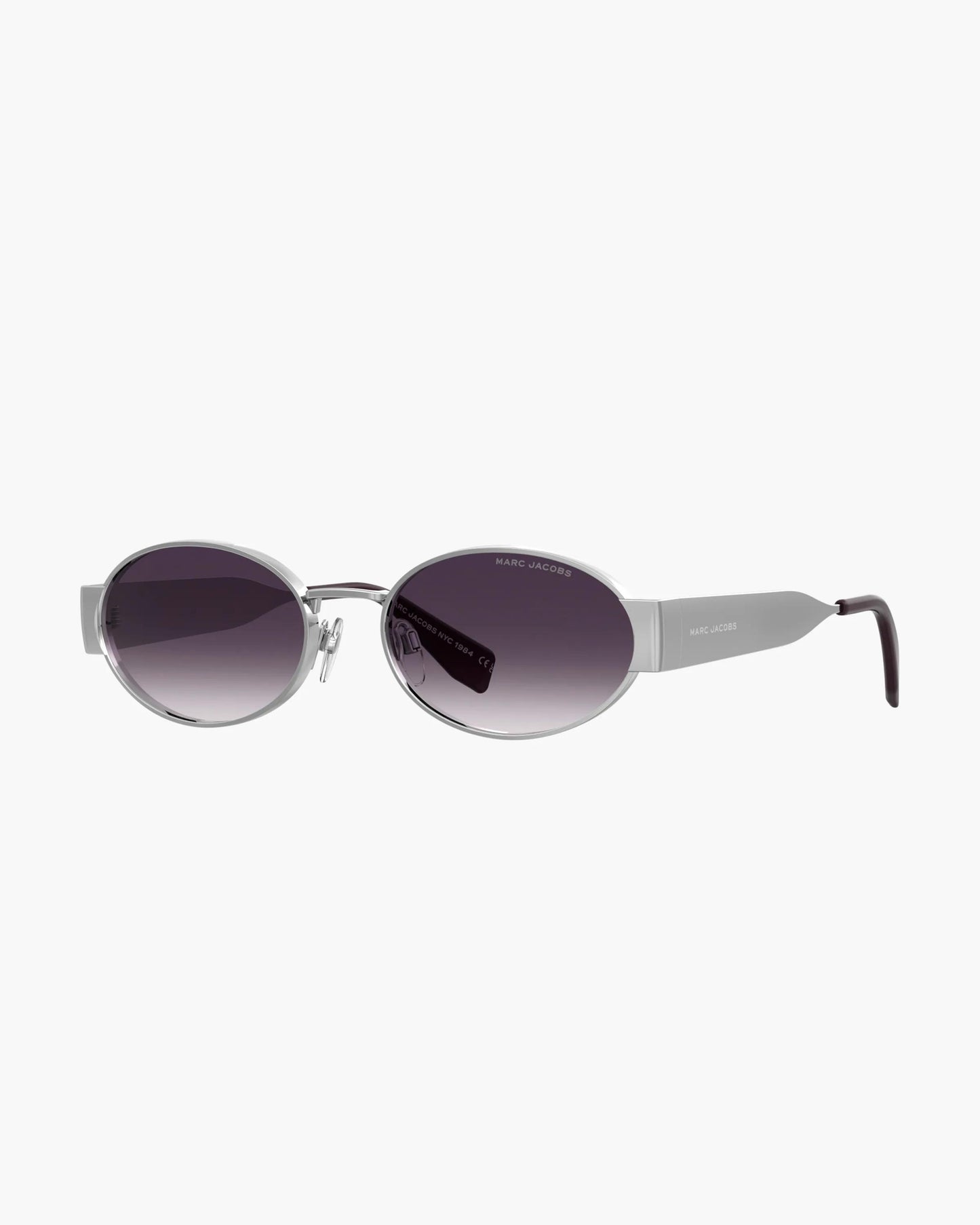 Óculos de Sol Marc Jacobs The Classic Logo Round Sunglasses, Metal, cor Prata, vista frontal | Original Exports
