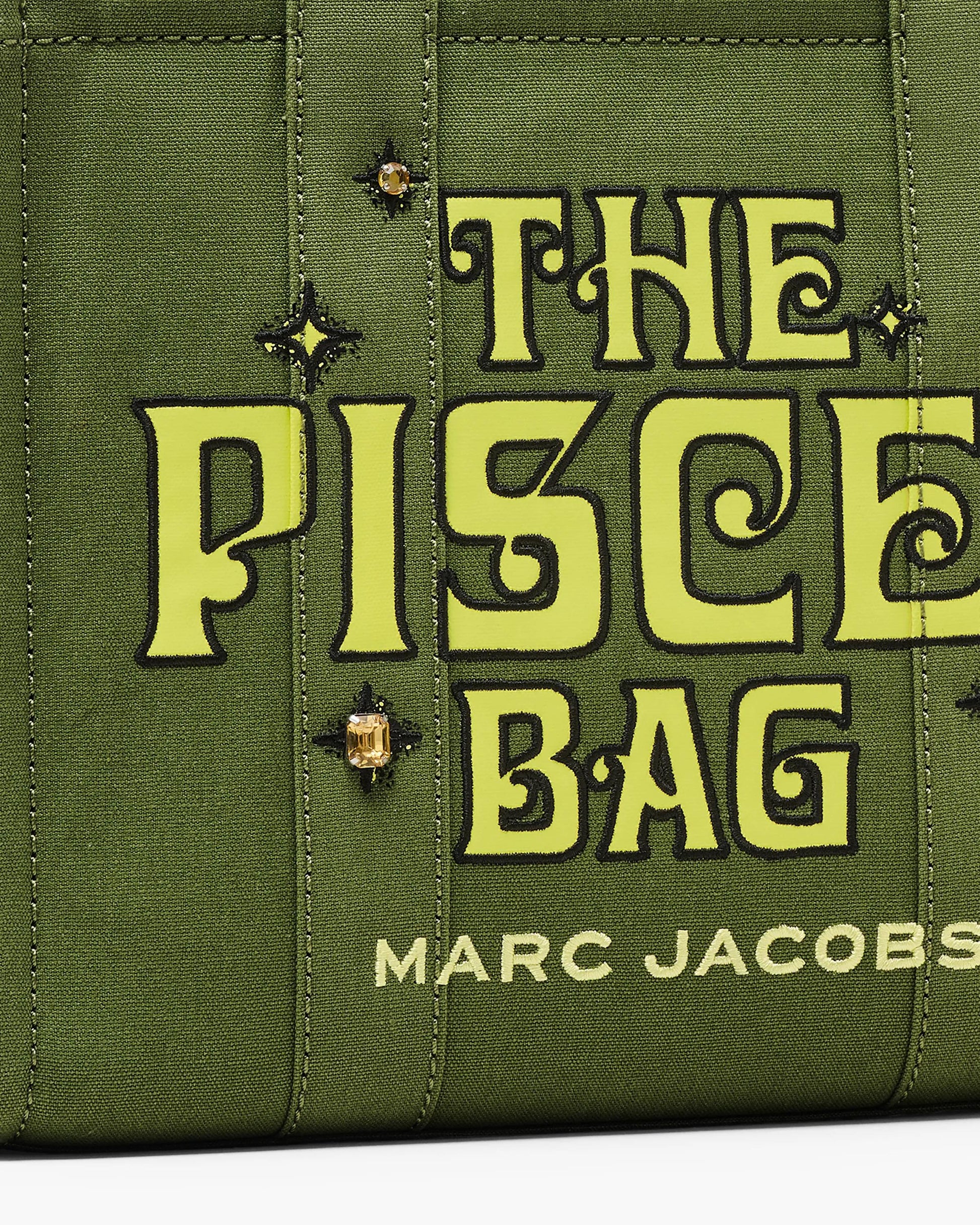 Bolsa Marc Jacobs The Zodiac Tote Bag, Lona de Algodão, cor Peixes, vista interna | Original Exports