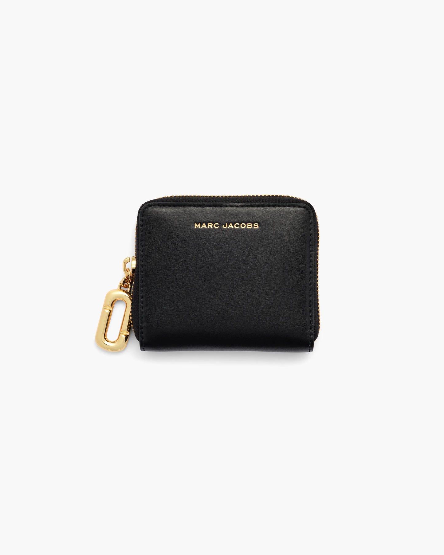 Carteira Marc Jacobs Scene Slim Compact Wallet, Couro Legítimo Liso, cor Preto, vista frontal | Original Exports