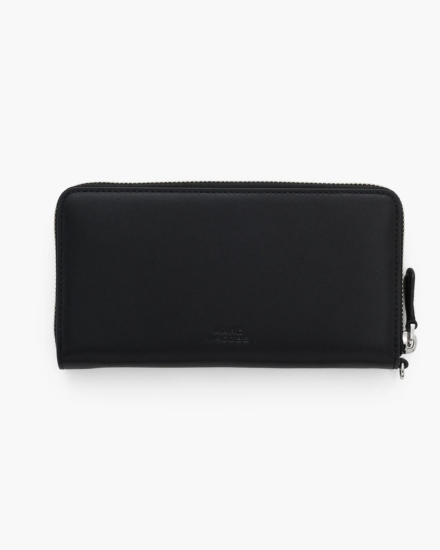 Carteira Marc Jacobs The Everyday Continental Wallet, Couro Legítimo Liso, cor Preto, detalhe do material | Original Exports