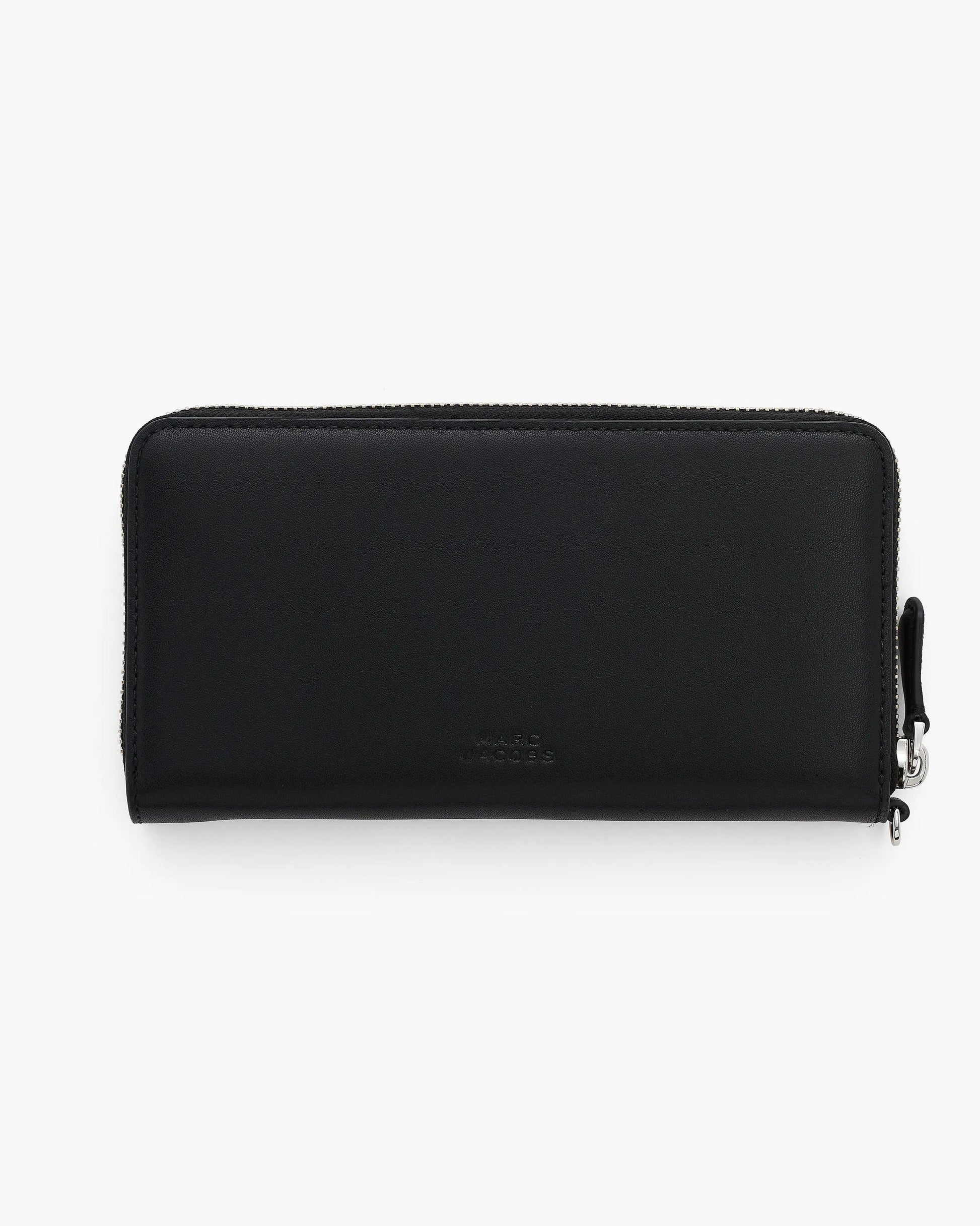 Carteira Marc Jacobs The Everyday Continental Wallet, Couro Legítimo Liso, cor Preto, detalhe do material | Original Exports