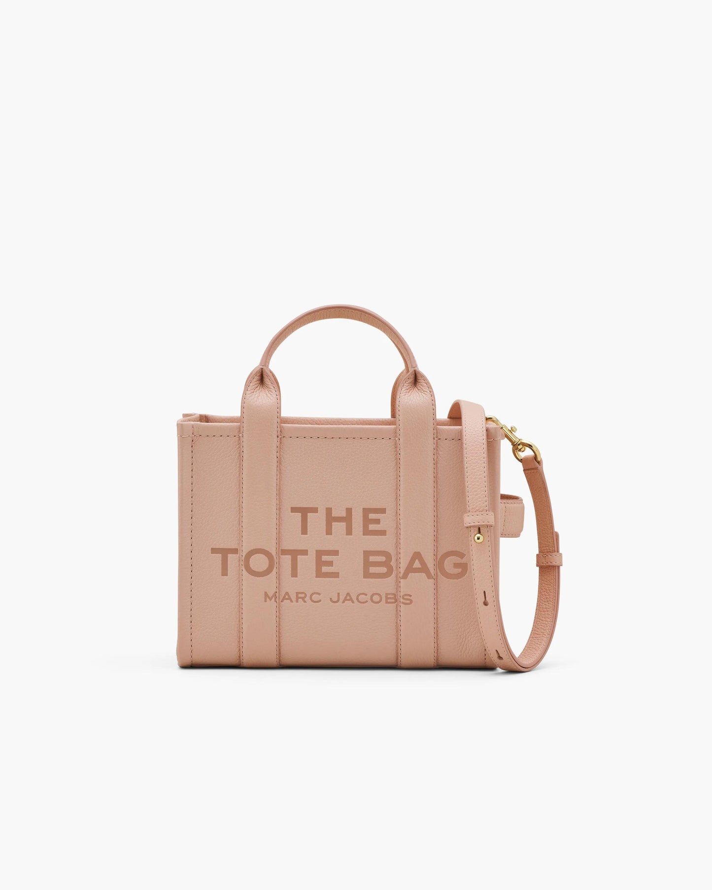 Bolsa Marc Jacobs The Leather Small Tote Bag, Couro Legítimo, cor Rosé, vista frontal | Original Exports