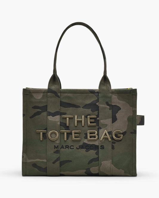 Bolsa Marc Jacobs The Camo Jacquard Large Tote Bag, Jacquard Camuflado, cor Camuflado Multicolor, vista frontal | Original Exports
