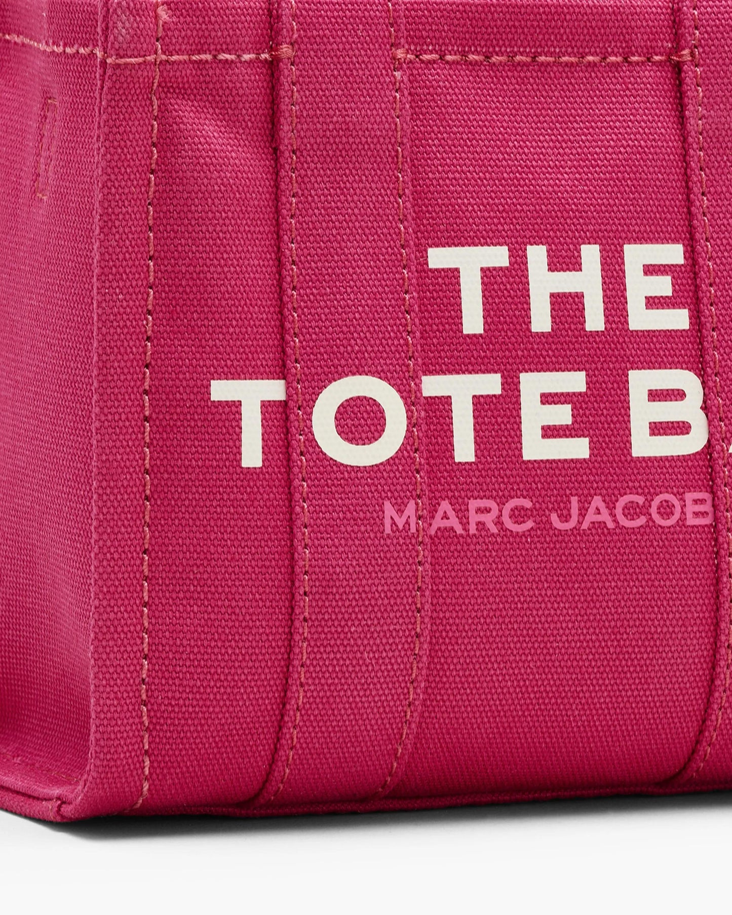 Bolsa Marc Jacobs The Canvas Crossbody Tote Bag, Lona de Algodão resistente, cor Rosa Framboesa, vista interna | Original Exports