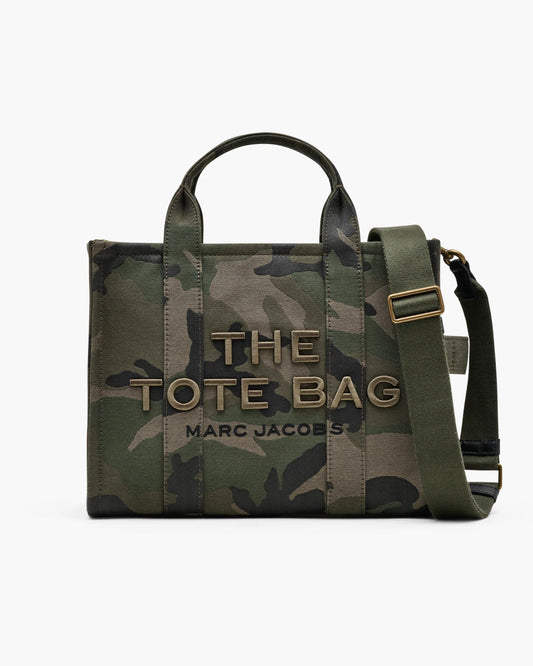 Bolsa Marc Jacobs The Camo Jacquard Medium Tote Bag, Jacquard Camuflado, cor Camuflado Multicolor, vista frontal | Original Exports
