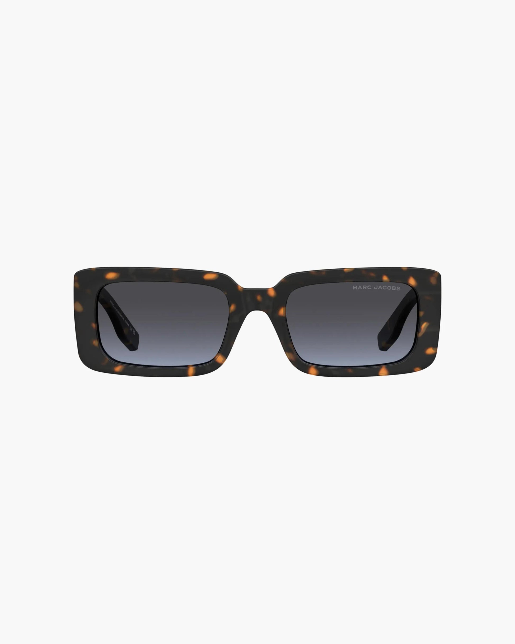 Óculos de Sol Marc Jacobs The Rectangle Sunglasses, Poliamida Injetada, cor Havana, detalhe da haste | Original Exports